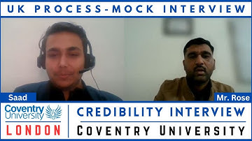 Coventry University Credibility Interview Questions | Mock Pre CAS interview