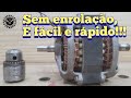 É FÁCIL DE MAIS!!!  Como colocar um mandril em qualquer motor, utilizando apenas duas ferramentas!!