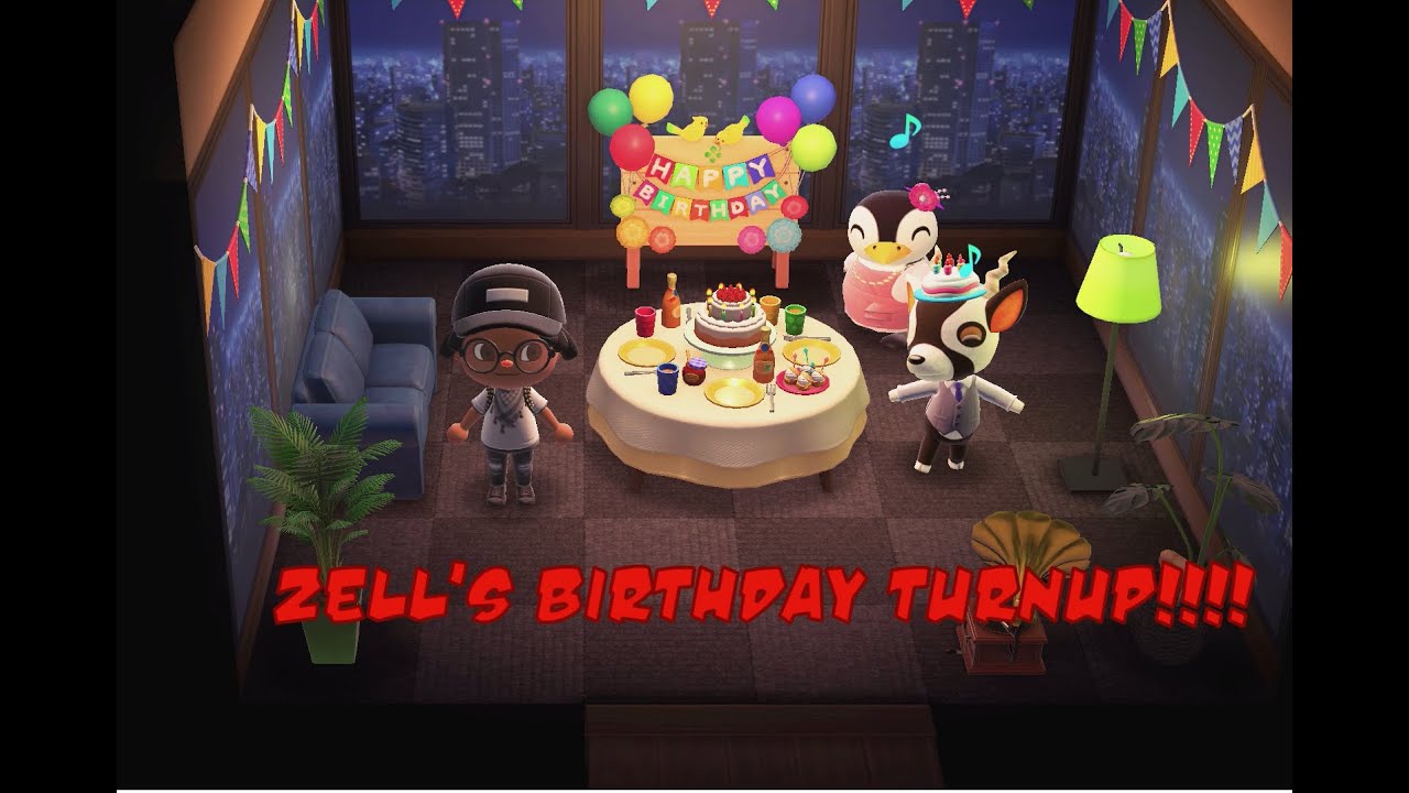 Zell's Birthday Bash!! AC New Horizons 12 YouTube