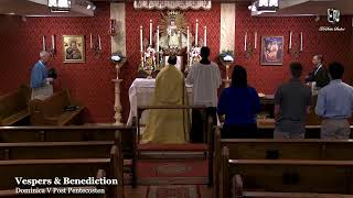Vespers & Benediction: 7 PM EASTERN TIME (ET)