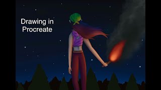 Stars - Procreate Timelapse Drawing
