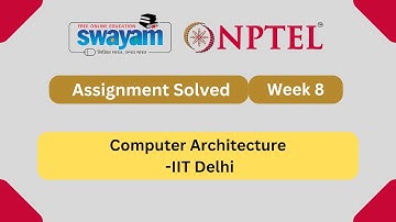 Computer Architecture Week 8 || NPTEL Answers || MYSWAYAM #nptel #nptel2024 #myswayam