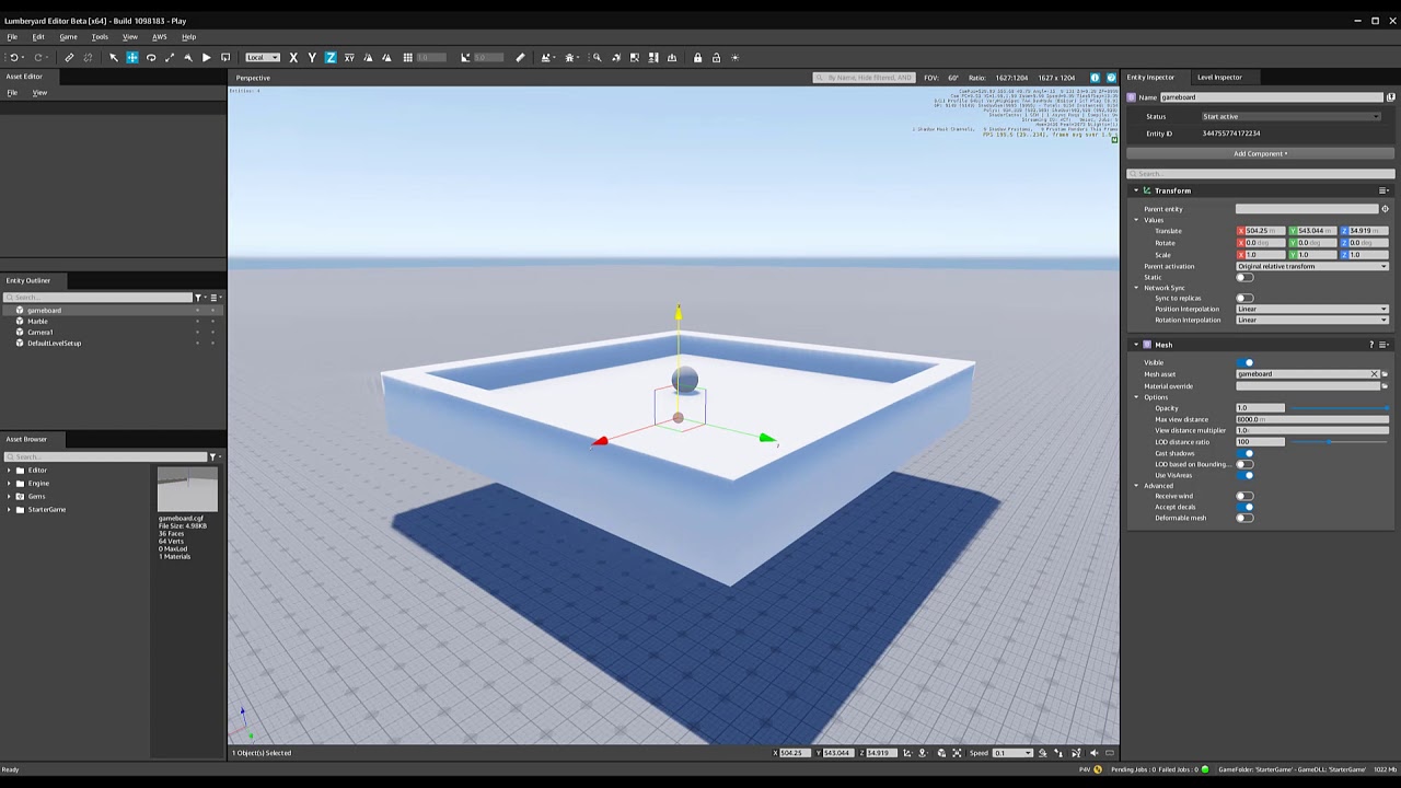 05 Amazon Lumberyard Bringing In Objects From Blender