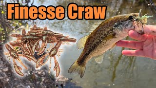 Finesse Craw (1.75') - Micro Finesse Soft Plastic - Plus Creek Bass Fishing Footage by MoondogBaitCo 521 views 1 year ago 6 minutes, 15 seconds