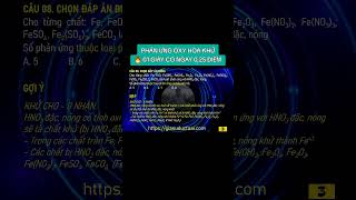 PHẢN ỨNG OXY HÓA-KHỬ🔥 01 GIÂY CÓ NGAY 0,25 ĐIỂM