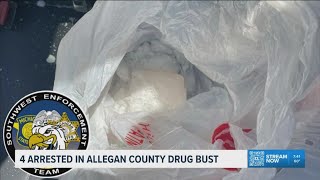 Over 400 grams of meth seized, 4 Kalamazoo residents in custody following traffic stop