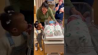 Which Baby Is Real? Toddler Meets Twins & Panics