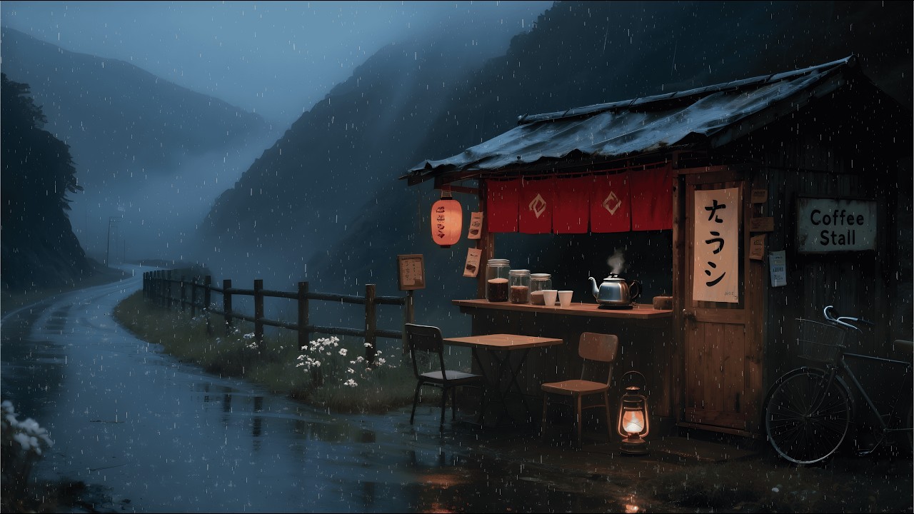 When the Rain Feels Soft 🌧️ Calm Lofi Night Music for Relax & Focus