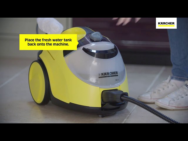 Karcher SC5 Steam Cleaner, set up & demo video. 