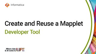 Create and Reuse a Mapplet in the Developer Tool