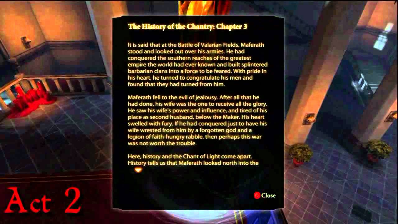 Dragon Age II: Chantry Historian / Archaeologist Guide | Rooster Teeth