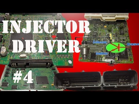 Injector driver Circuit & Wiring Diagram -and oscilloscope graph - كمبيوتر السيارة