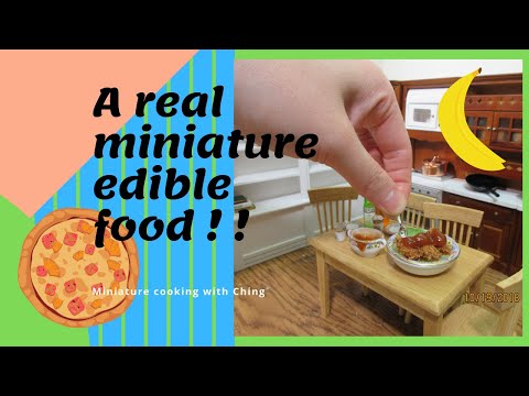 Miniature Cooking - Pork Steak Mini Food Recipe - Miniature Kids Food Network