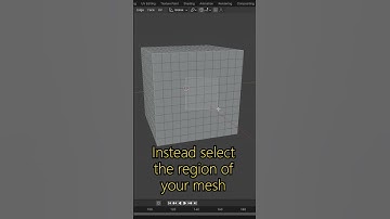 Blender Clue: Select outer edge with Boundary Loop!  #3d #blender #blender3d #blendertutorial