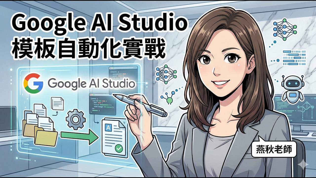 AI工具 X 模板自動化實戰：Google AI Studio快速上手 高雄大學教發