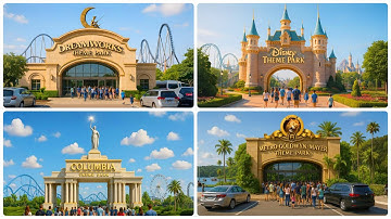 Movie Studios as Theme Parks 🎢 by AI