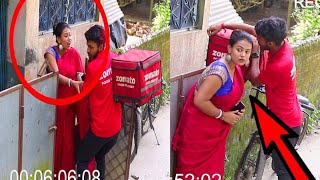 affair with Zom*to Boy | Awerness Video 😳 WHAT IS THIS DELIVERY BOY DOING WITH THE GIRL😱 CCTV