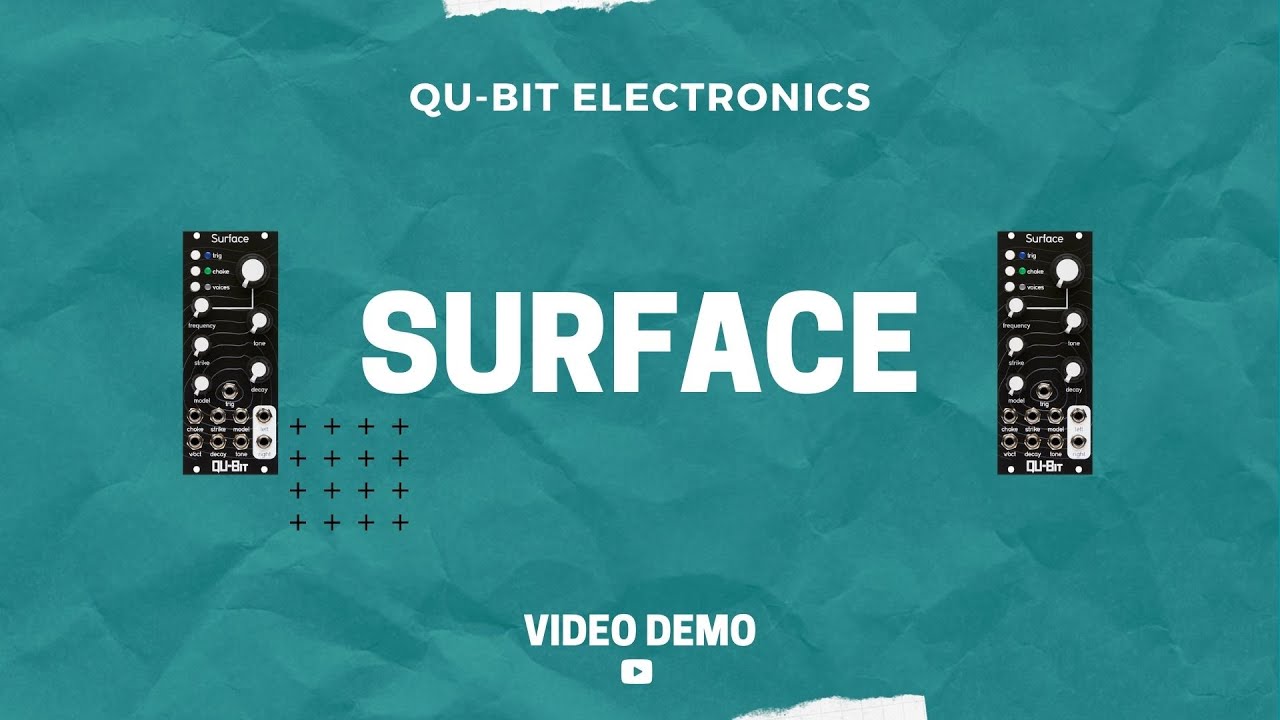 QuBit Surface MultiTimbral Physical Modeling Eurorack Module Demo YouTube