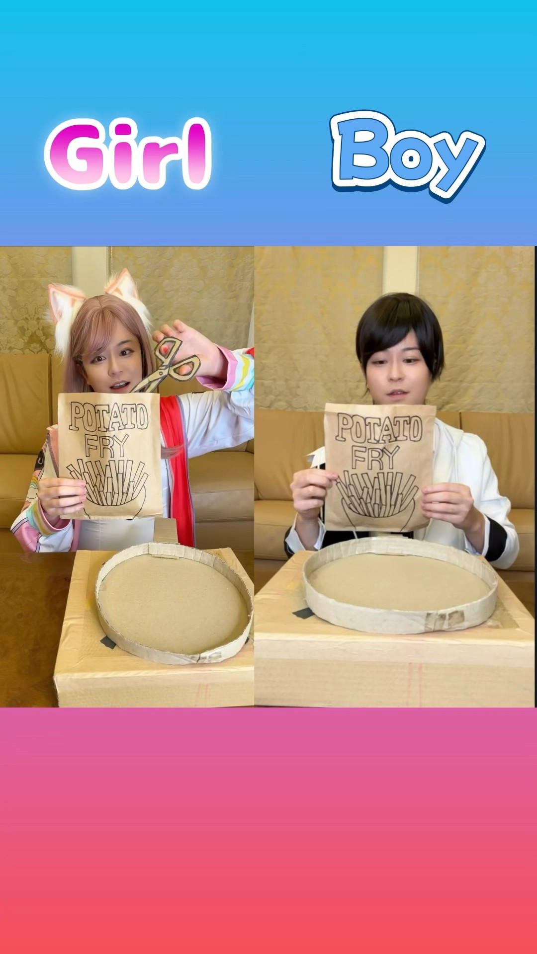 METHOD OF KOOKING WITH CARDBOARD！#asmr