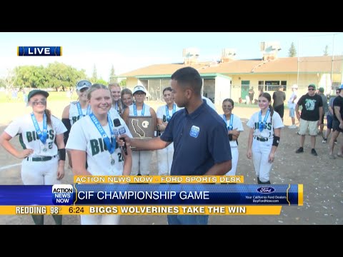 Biggs High School Softball team defeats King City in CIF Nor-Cal Softball Championship Division 5