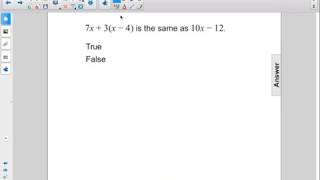 Pre Algebra Expressions Like Terms Pt 2 Q79
