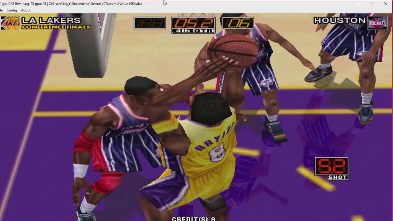 Virtua NBA Sega Arcade Los Angeles Lakers Playoffs Run YouTube