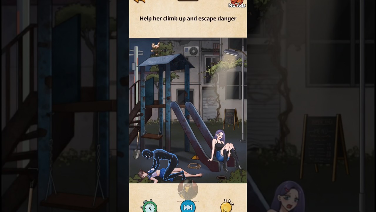 Help her climb up and escape danger | Level | Creepy Behind Annoying Puzzle | 2024-2025 | Kaish