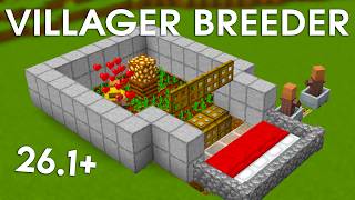 NEW UPDATED Minecraft Java 26.1 Villager Breeder Tutorial (Easy)