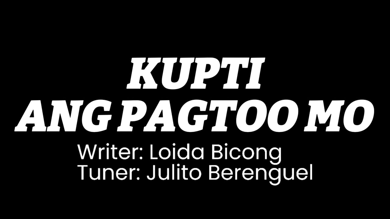 Kupti Ang Pagtoo Mo | Minus One | Karaoke | Instrumental | Accompaniment | Distinct Voices