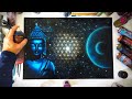 Buddha Statue - Spray Paint Art - by Antonipaints