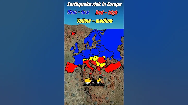 Earthquake risk in Europe #geography #mapping #maps #маппинг #flags #map #europe #chadstone #africa