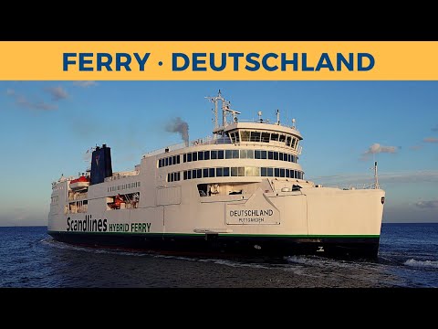 Departure of ferry DEUTSCHLAND; Puttgarden (Scandlines)