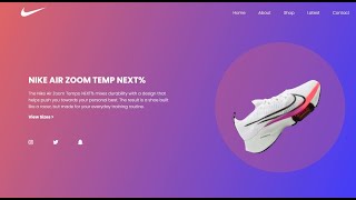 Responsive Nike Landing Page | HTML, CSS, JS