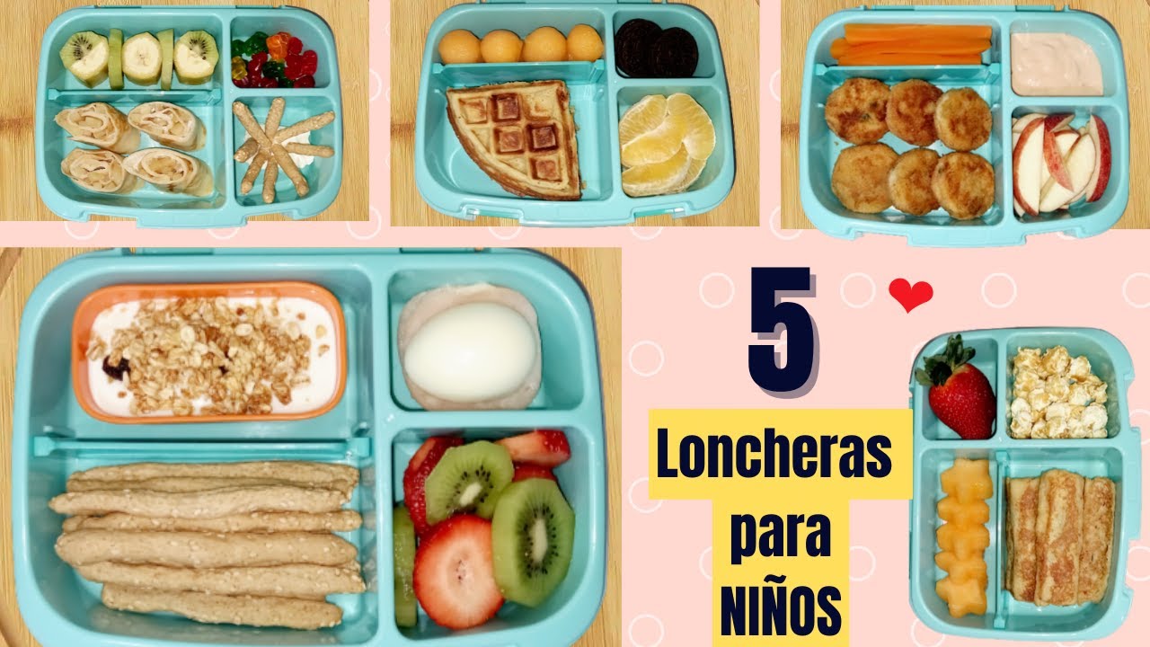 IDEAS DE LUNCH PARA LA ESCUELA, loncheras para niños, loncheras para la  escuela 