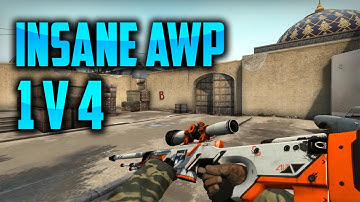 CS:GO| INSANE AWP 1V4! :D