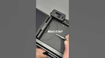 Ever wondered what that groove behind your flip-out screen does?