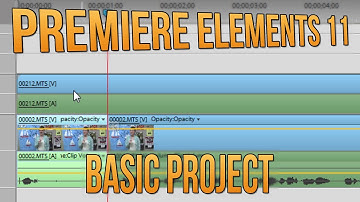 Adobe Premiere Elements 11 Tutorial - Creating a Basic Video Project