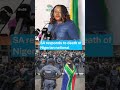 SA responds to death of Nigerian national