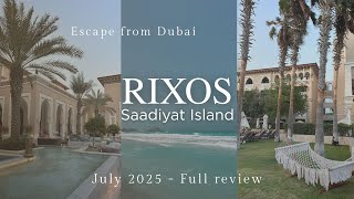 Rixos Saadiyat Island Review | Escape from Dubai (Silent Vlog, July 2025) screenshot 5