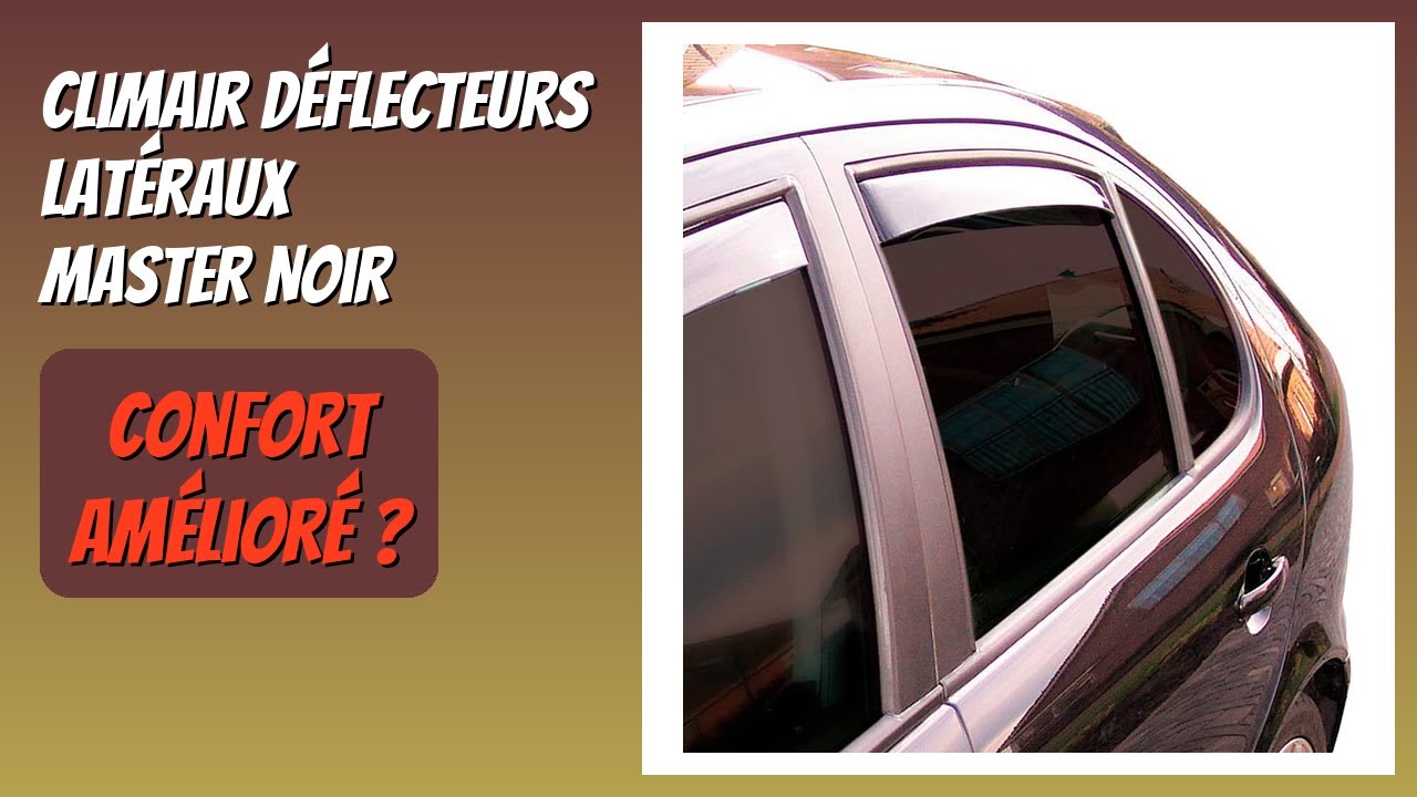 Déflecteurs Latéraux ClimAir Master Noir Pour Suzuki Swift VI 2023+ - Portes Arrière - Améliore Ventilation Et Protège De La Pluie - 3