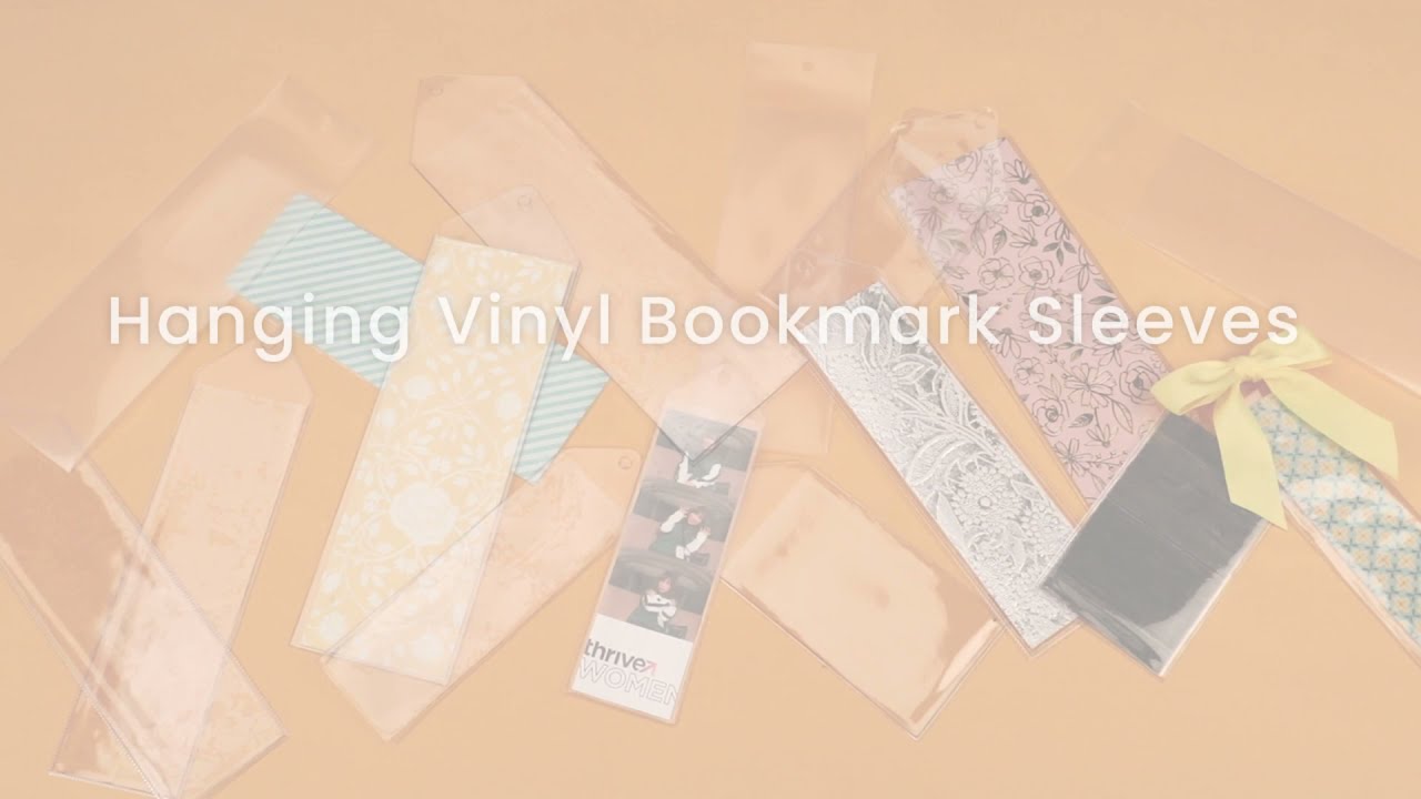 Hanging Vinyl Bookmark Sleeves 