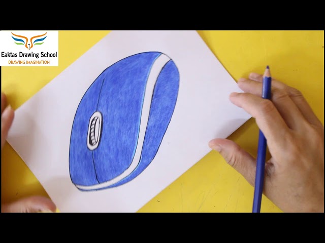 Computer Mouse Basic Drawing Computer Mouse Picture Drawing With Colour