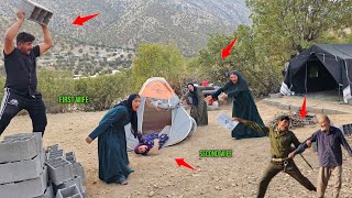 The first wife was unable to free her father and blames the second wife.