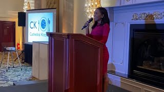 Erin Coleman emcees Cathedral Kitchen's Harvest for Hunger fundraiser in NJ