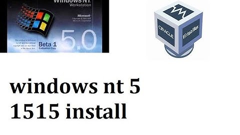 How to install windows nt 5.0 build 1515
