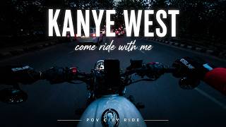 Evening City Ride POV + Kanye West Bully Playlist (Cinematic)