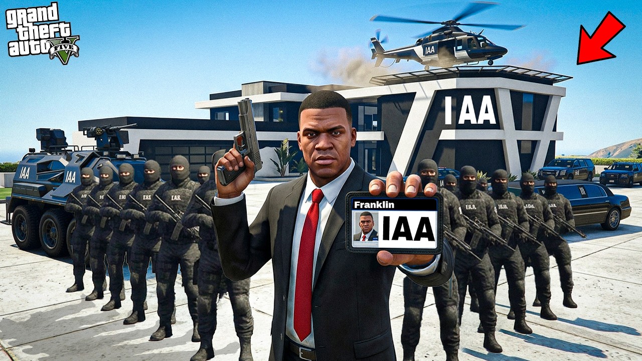 GTA 5 : Franklin Joined IAA For One Day In Gta 5 ! (GTA 5 Mods)
