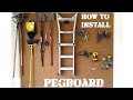 How to Install Pegboard How to Install Pegboard