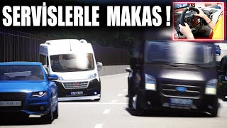 Okul Servi̇sleri̇ İle Makas Tehli̇keli̇ Hareketler Ford Transit Etto Corsa Logitech G29