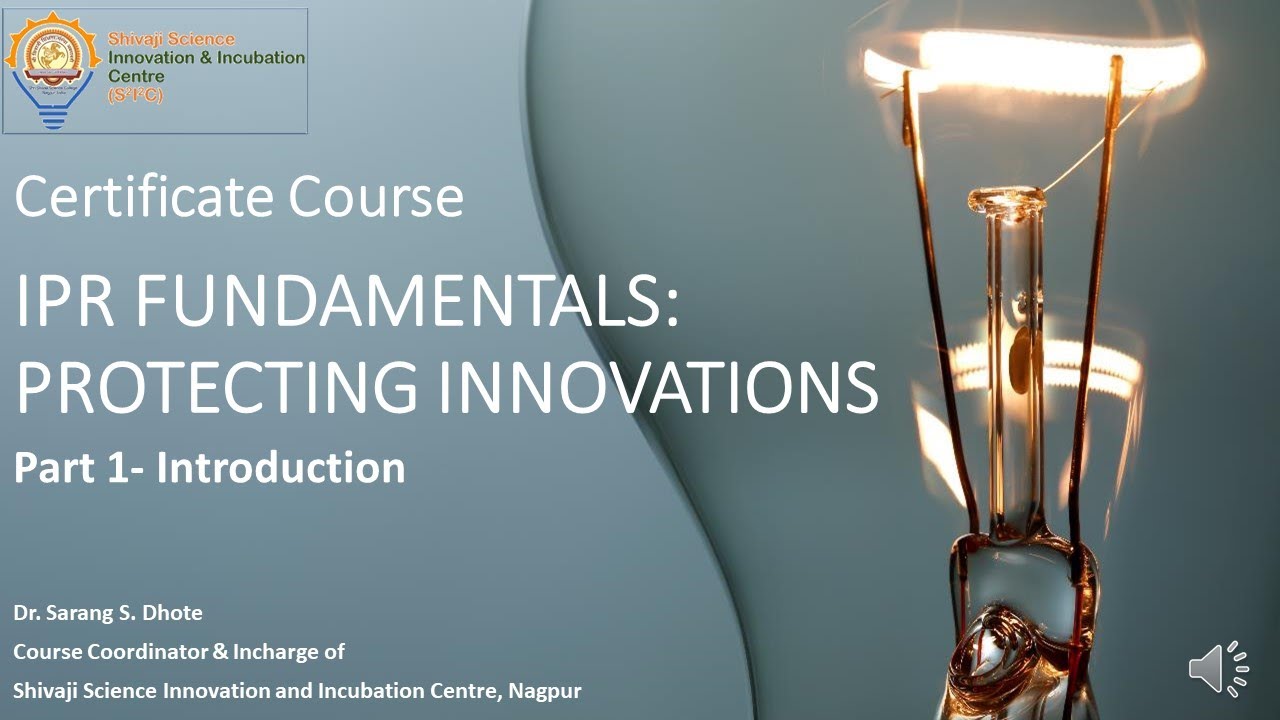 IPR Course   Introduction